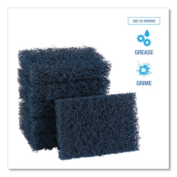 Boardwalk Extra Heavy-Duty Scour Pad, 3 1/2 x 5, Blue/Gray, PK20 - 88BWK HD