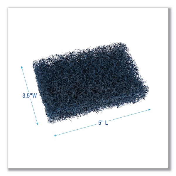 Boardwalk Extra Heavy-Duty Scour Pad, 3 1/2 x 5, Blue/Gray, PK20 - 88BWK HD