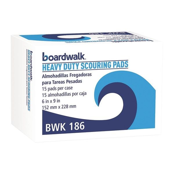 Premiere Pads ScourFloorPds, HeavyDuty, 6"X9", Green, PK15 - 54913