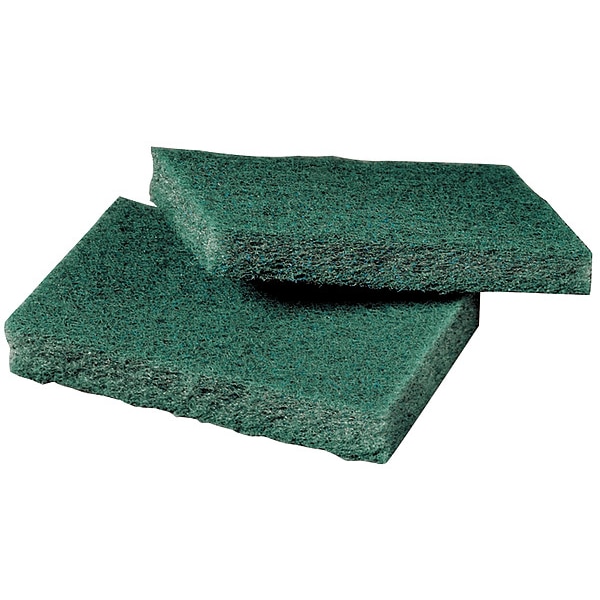 3M Scotch-Brite Scouring Pad, Green, 4-1/2" L, 3" W, PK80 - 9650