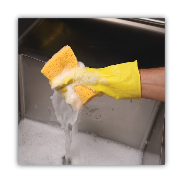 Boardwalk Medium Cellulose Sponge, 3 2/3 x 6 2/25", 1.55" Thick, Yellow, PK24 - C31BWK