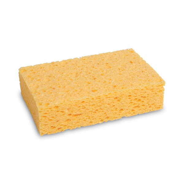 Boardwalk Medium Cellulose Sponge, 3 2/3 x 6 2/25", 1.55" Thick, Yellow, PK24 - C31BWK