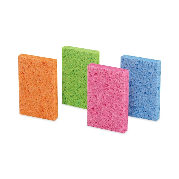 Ocelo O-Cel-O Sponge w/3M Stayfresh Technology, 4 7/10 x 3 x 3/5, PK4 - 7274-FD