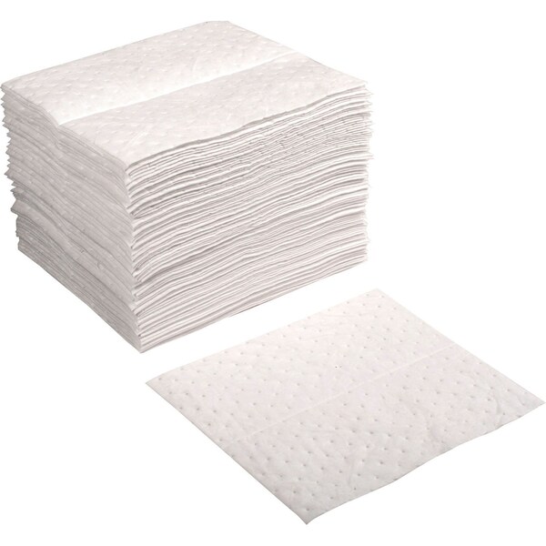 Global Industrial Sorbents, White, Polypropylene, 100 PK - B2305920