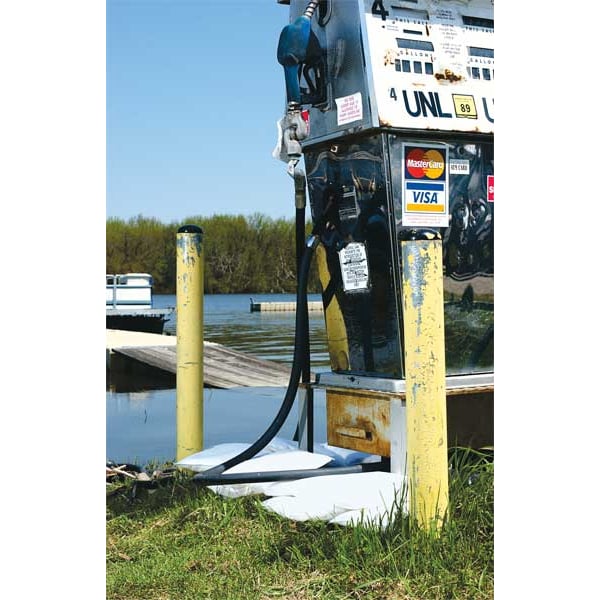 Spilfyter Sorbents, 5 gal, 8 in x 17 in, Oil, White, Polypropylene - M-66