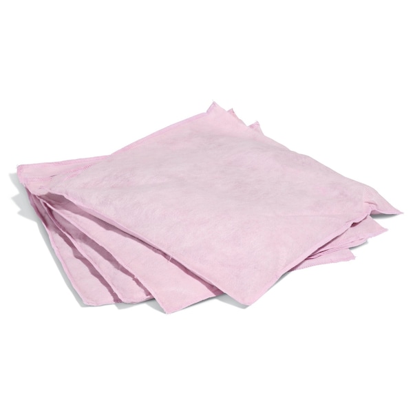Pig Sorbents, 76 13/16 oz, 12 in L x 12 in W, Biohazard Liquids, Mauve - PIL2300