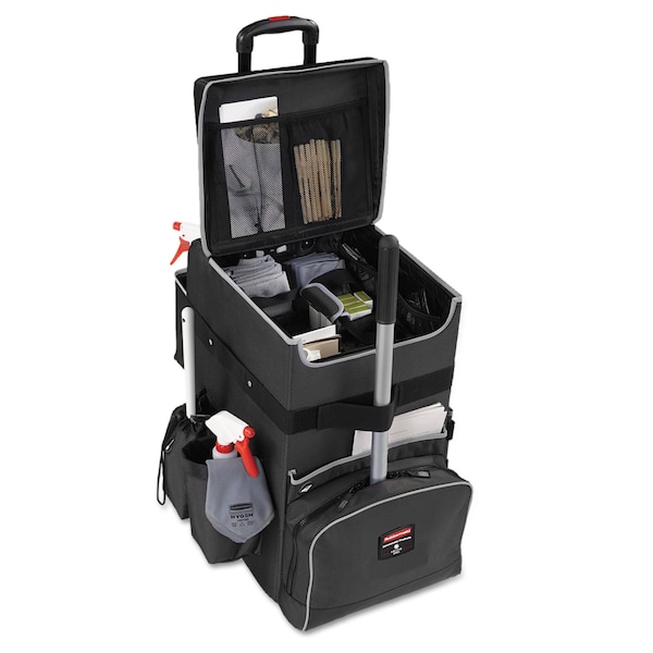 Rubbermaid Commercial Executive Quick Cart, Large, 14 1/4 x 16 1/2 x 25, Dark Gray - 1902465