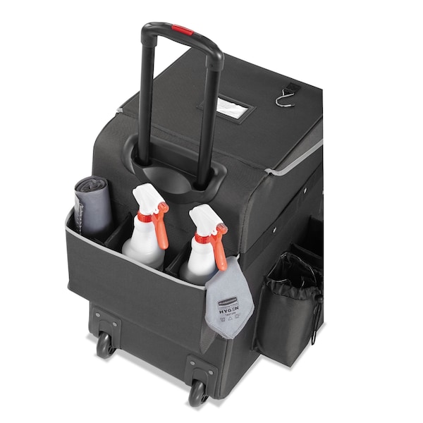 Rubbermaid Commercial Executive Quick Cart, Large, 14 1/4 x 16 1/2 x 25, Dark Gray - 1902465