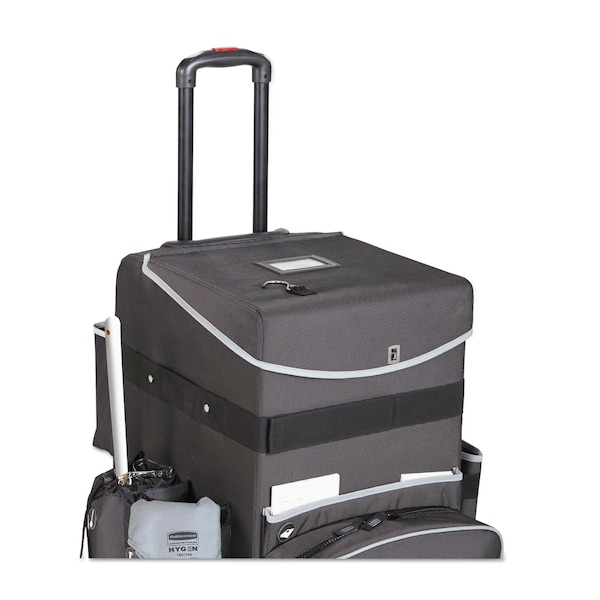 Rubbermaid Commercial Executive Quick Cart, Large, 14 1/4 x 16 1/2 x 25, Dark Gray - 1902465