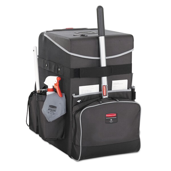 Rubbermaid Commercial Executive Quick Cart, Large, 14 1/4 x 16 1/2 x 25, Dark Gray - 1902465