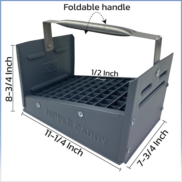 American Built Pro Nipple Caddy, 12 in Nipples  polyethylene , 77 pc Capacity - T1005 P1