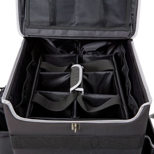 Rubbermaid Commercial Housekeeping Cart, Black, 21-1/4 in.H - 1902466