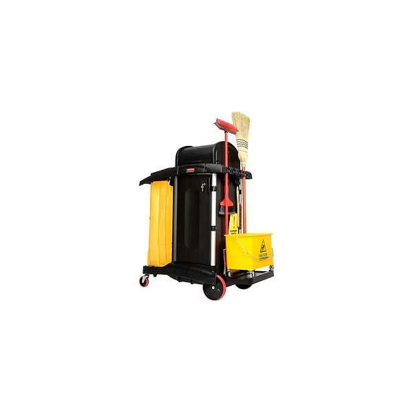 Rubbermaid Commercial Rubbermaid High Security Healthcare Cleaning Cart - FG9T7500BLA