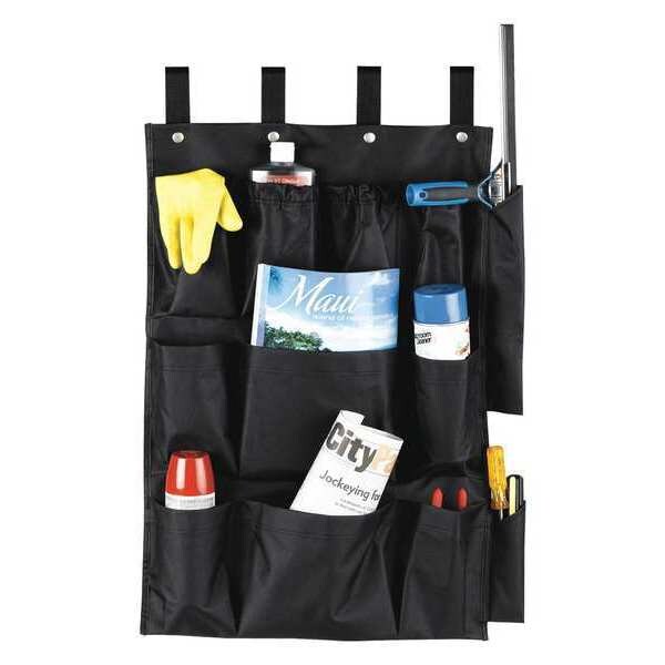 Hospitality 1 Source Caddy Bag, (12) Pocket, 21"X32", Black - CB12BLK
