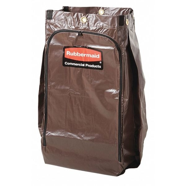Rubbermaid Commercial Replacement Bag, 10-1/2 in. W, Brown, Vinyl - 1966885