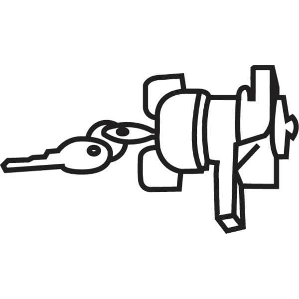 Rubbermaid Commercial Lock and Key For Janitor Cart - GRFG6181L20000