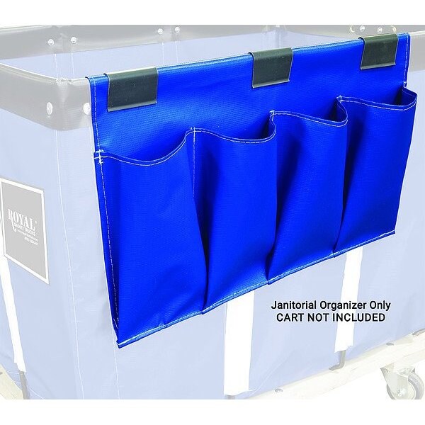 Royal Basket Trucks Janitorial Organizer, 2 lb Capac., Blue - G00-BBX-JSN