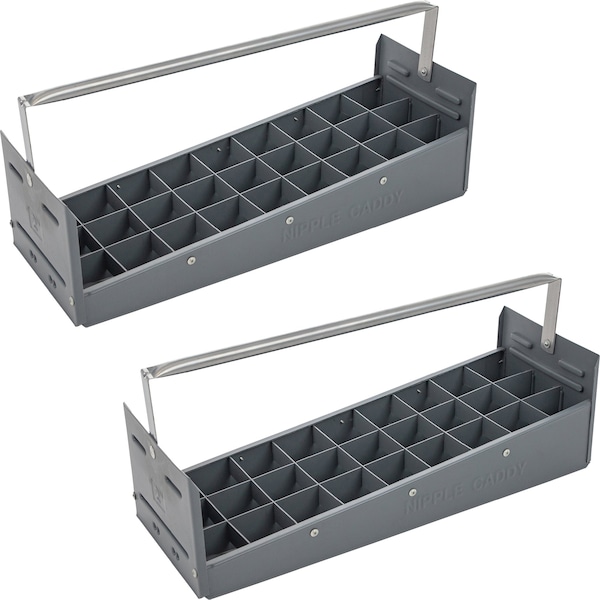 American Built Pro Nipple Caddy, 2 in Nipples Polyethylene, 27 pc Capacity, 2PK - T1020 P2