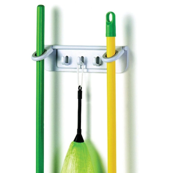 Spectrum Diversified Spectrum 11-1/4 In. Mop & Broom Long Handle Tool Rack - 33300