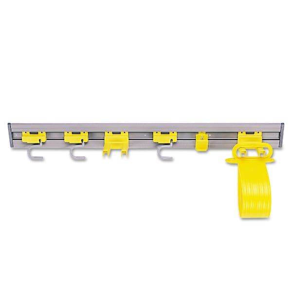 Rubbermaid Commercial Closet Organizer/Tool Holder, 34w x 3.25d x 4.25h, Gray - FG199300GRAY