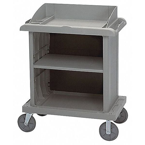 Rubbermaid Commercial Compact Housekeeping Cart, Black - FG619000BLA