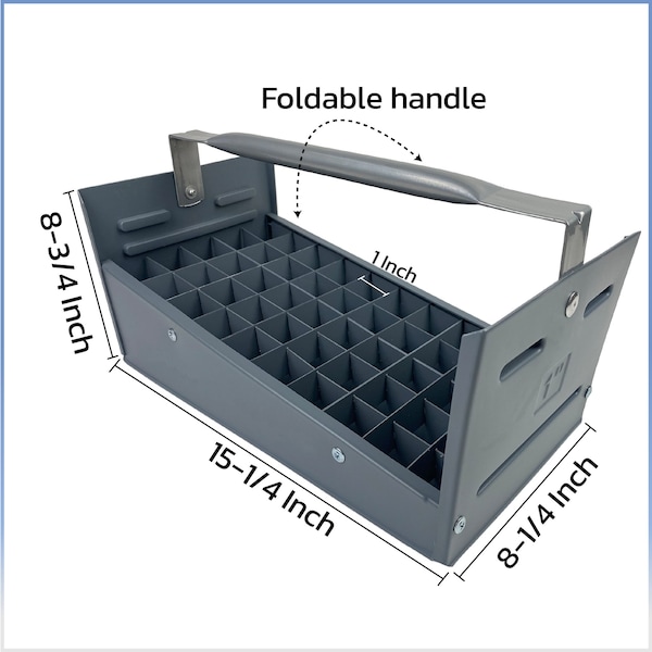 American Built Pro Nipple Caddy, 1 in Nipples  Polyethylene , 50 pc Capacity, 4PK - T1010 P4