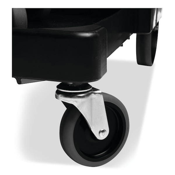 Rubbermaid Commercial Executive Janitorial Cleaning Cart, 12.1w x 22.4d x 23h, Black - 1861430