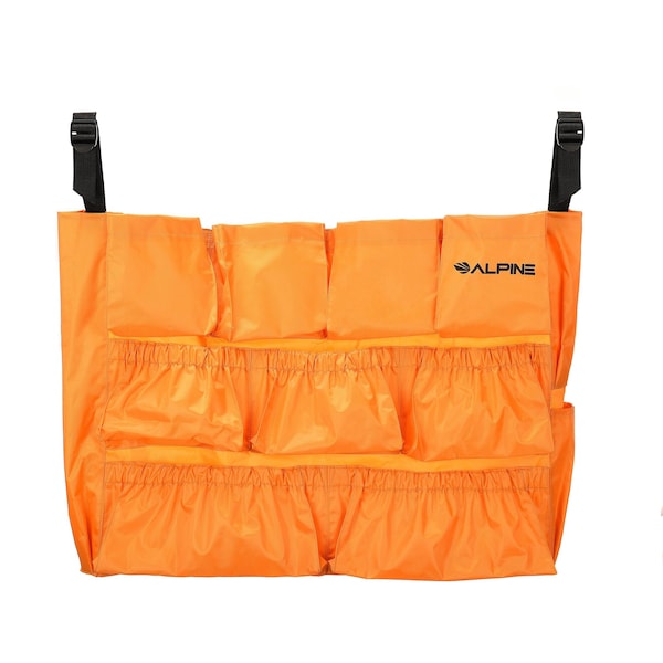 Alpine Industries 12-Pocket Universal Yellow Caddy Bag for 32-Gal. to 44-Gal. Round and Square Trash Can - ALP4777-1-MK