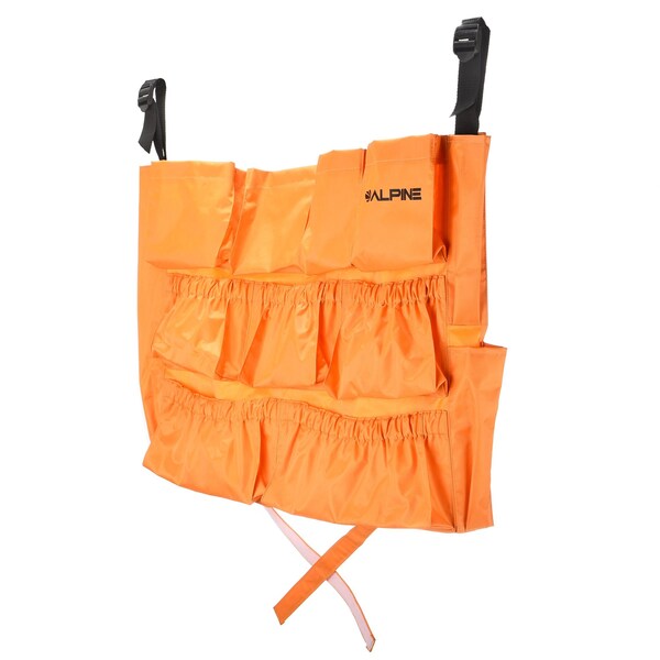 Alpine Industries 12-Pocket Universal Yellow Caddy Bag for 32-Gal. to 44-Gal. Round and Square Trash Can - ALP4777-1-MK