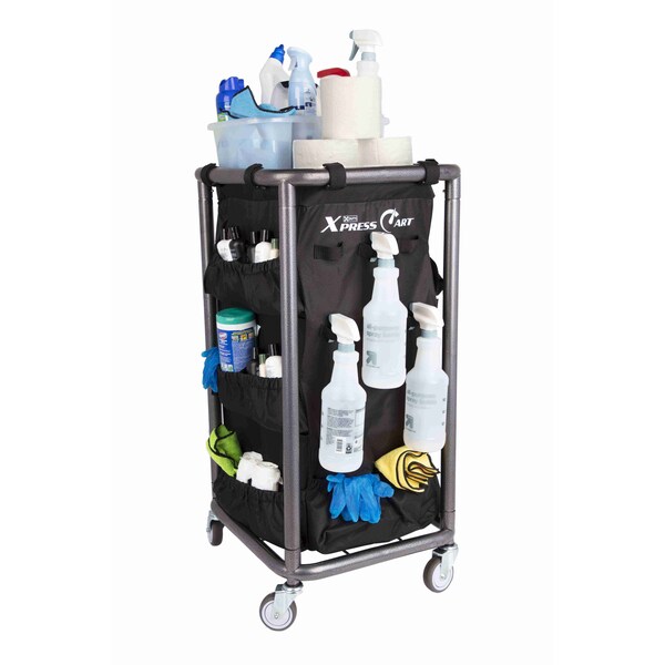 Hospitality 1 Source Xduty Xpress Cart, Hammertone Finish/Bla - XDXP01
