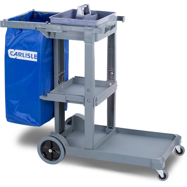 Carlisle Foodservice Tool Caddy for Janitorl Cart, Gray, PK6 - JC1945CB23