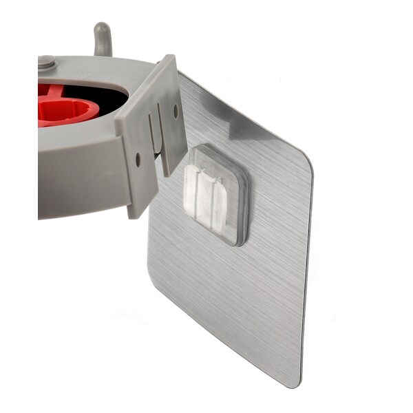 Alpine Industries Mop and Broom Holder, 1 Holder and 2 Hooks, PK2 - 498-1-D