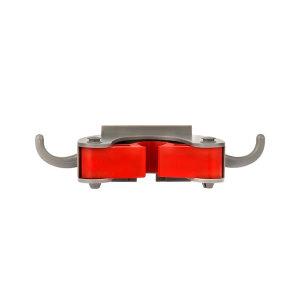 Alpine Industries Mop and Broom Holder, 1 Holder and 2 Hooks, PK2 - 498-1-D