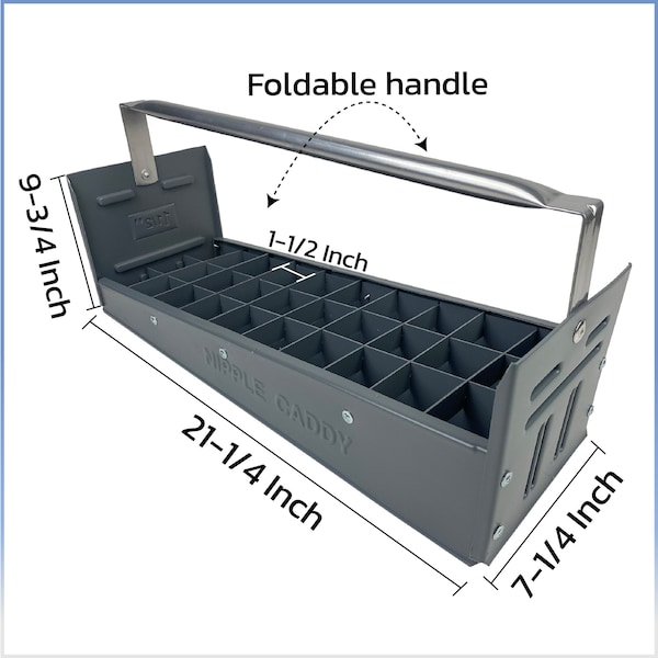 American Built Pro Nipple Caddy, 112 in Nipples   Polyethylene, 30 pc Capacity - T1015 P1