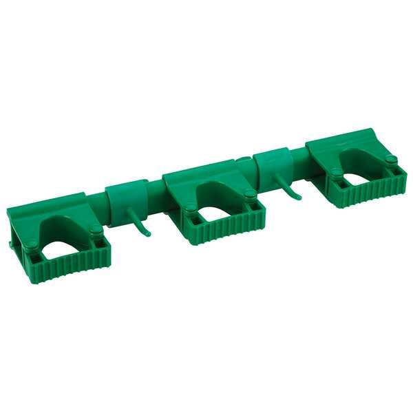 Vikan Tool Wall Bracket, 16 1/2 in L, Green - 10112