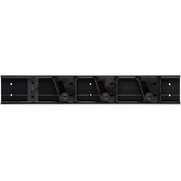 Carlisle Foodservice Carlisle Roll 'N Grip™ Holder System, Black, 18", 1 Hook/3 Rollers - 4073100 - 4073100