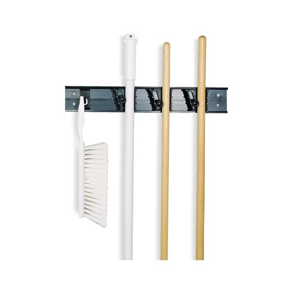 Carlisle Foodservice Carlisle Roll 'N Grip™ Holder System, Black, 18", 1 Hook/3 Rollers - 4073100 - 4073100