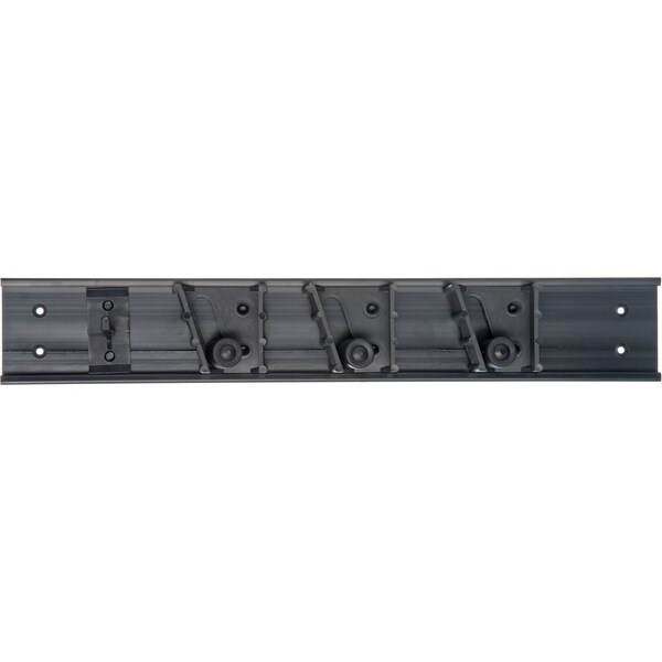 Carlisle Foodservice Carlisle Roll 'N Grip™ Holder System, Black, 18", 1 Hook/3 Rollers - 4073100 - 4073100