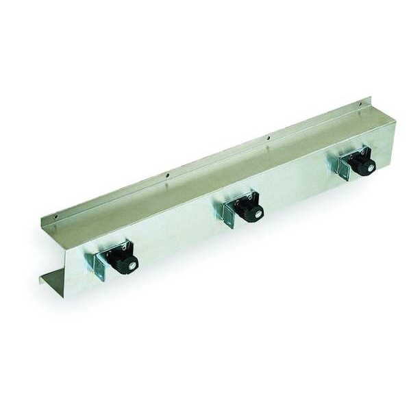 Tough Guy Mop/Broom Rack, Stainless Steel, 26 in. - 1ECL4