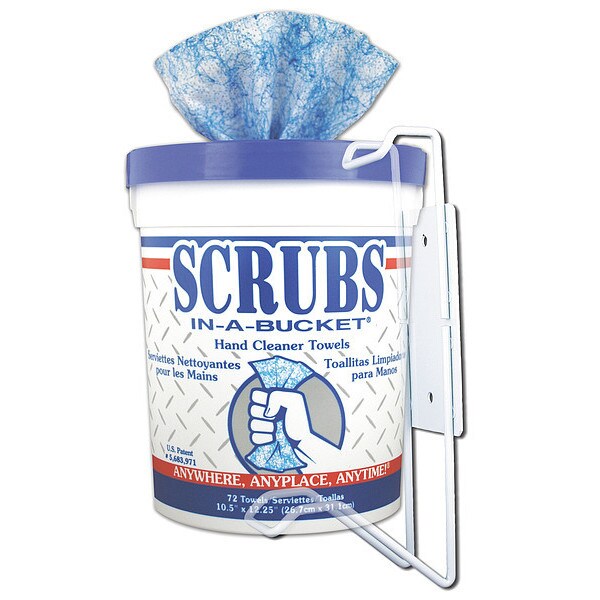 Scrubs Mounting Bracket, Wht, Powdr Coated Steel - 49-13582