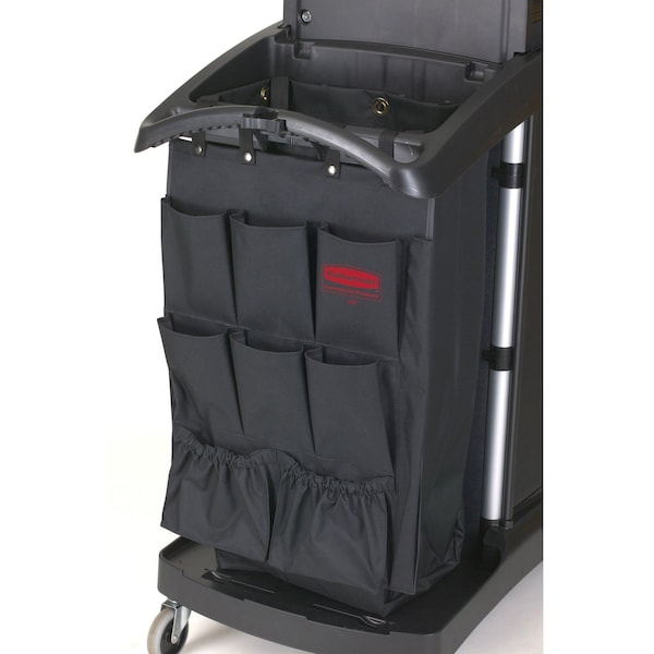 Rubbermaid Commercial Pocket Bag, Black, Polyester - FG9T9000BLA