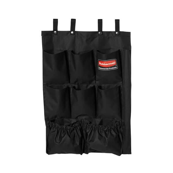 Rubbermaid Commercial Pocket Bag, Black, Polyester - FG9T9000BLA