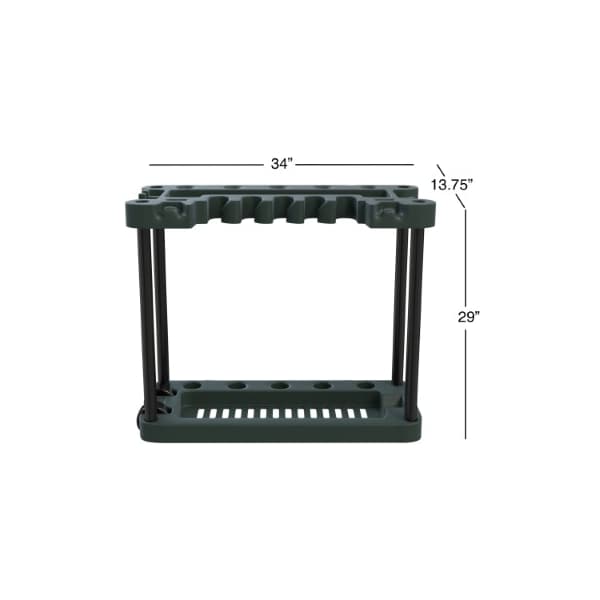 Fleming Supply Fleming Supply Garden Storage Stand, Holds and Organizes 40 Outdoor Tools, Shovels, Rakes, Brooms - 715857RXA