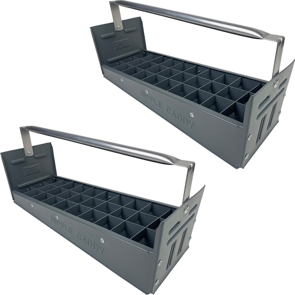 American Built Pro Nipple Caddy, 112 in Nipples   Polyethylene, 30 pc Capacity, 2PK - T1015 P2