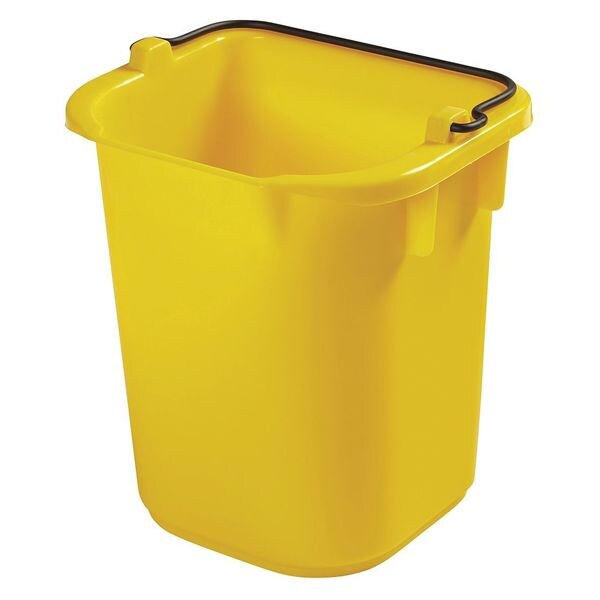 Rubbermaid Commercial Disinfecting Pail, 5 qt, Yellow - 1857374