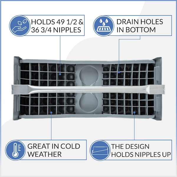 American Built Pro Nipple Caddy, 34 in  12 in Nipple Size Combo - T1057 P1