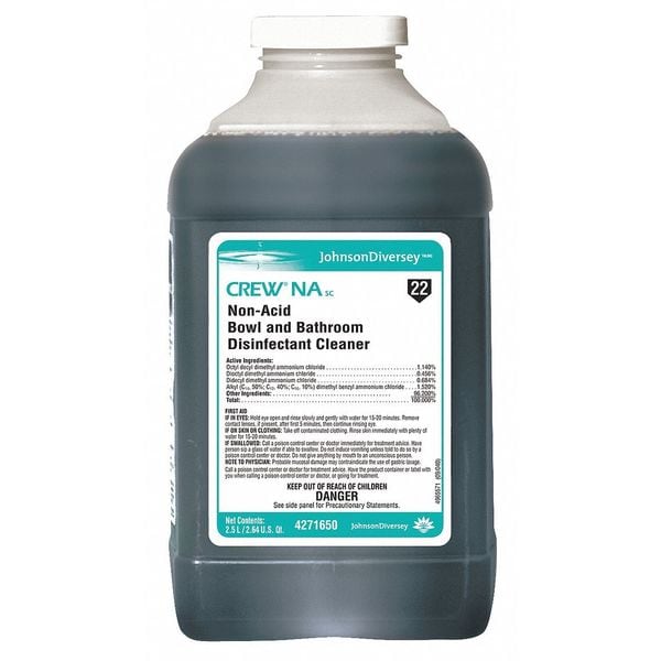 Diversey Disinfectant Bathroom Cleaner, 2.5L Bottle, 2 PK - 5546264