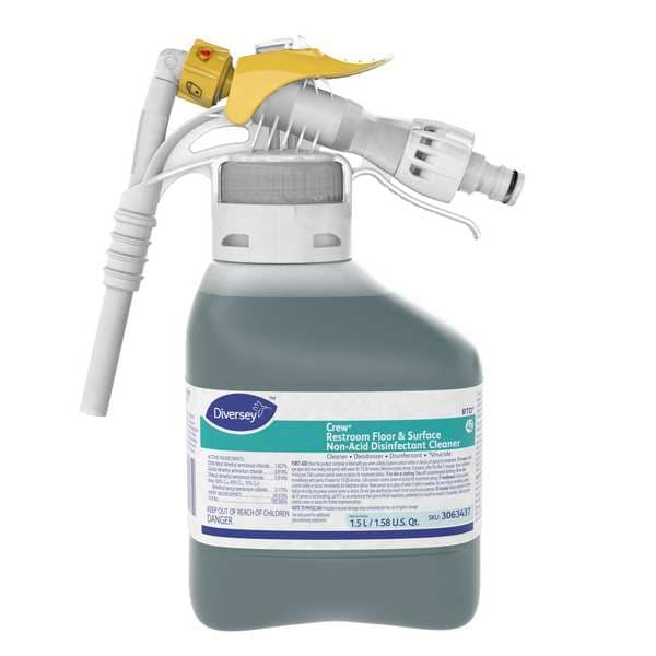 Diversey Bathroom Cleaner, 1.5L Hose End Connection Bottle, 2 PK - 3063437