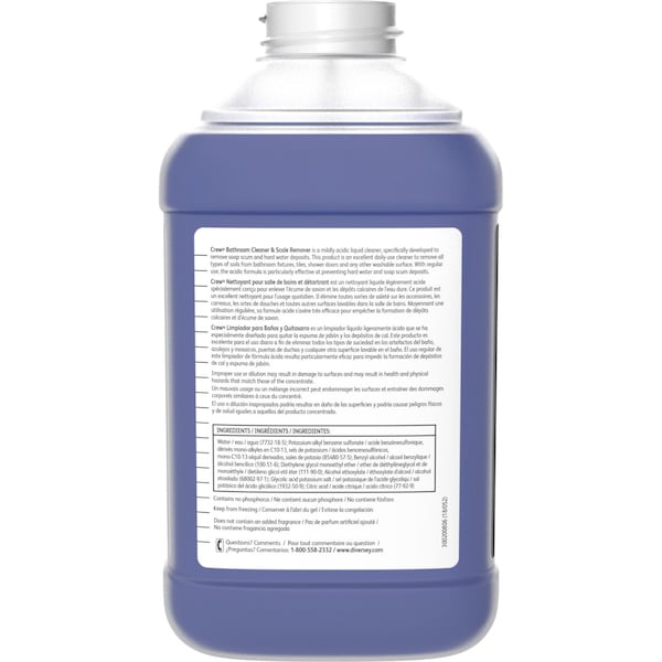Diversey Bathroom Cleaner, 2.5L Bottle, 2 PK - 93172650