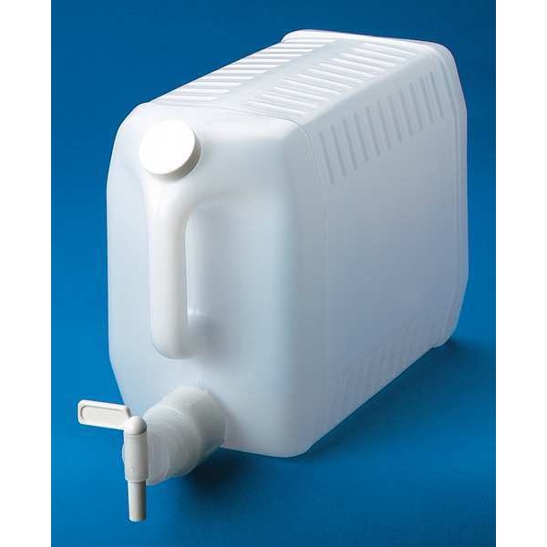 Zoro Select Dispenser with Faucet, 2.5G, HDPE, Natural - 180146